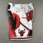 NBA Chicago Bulls Just don shorts Blanc Rouge Noir